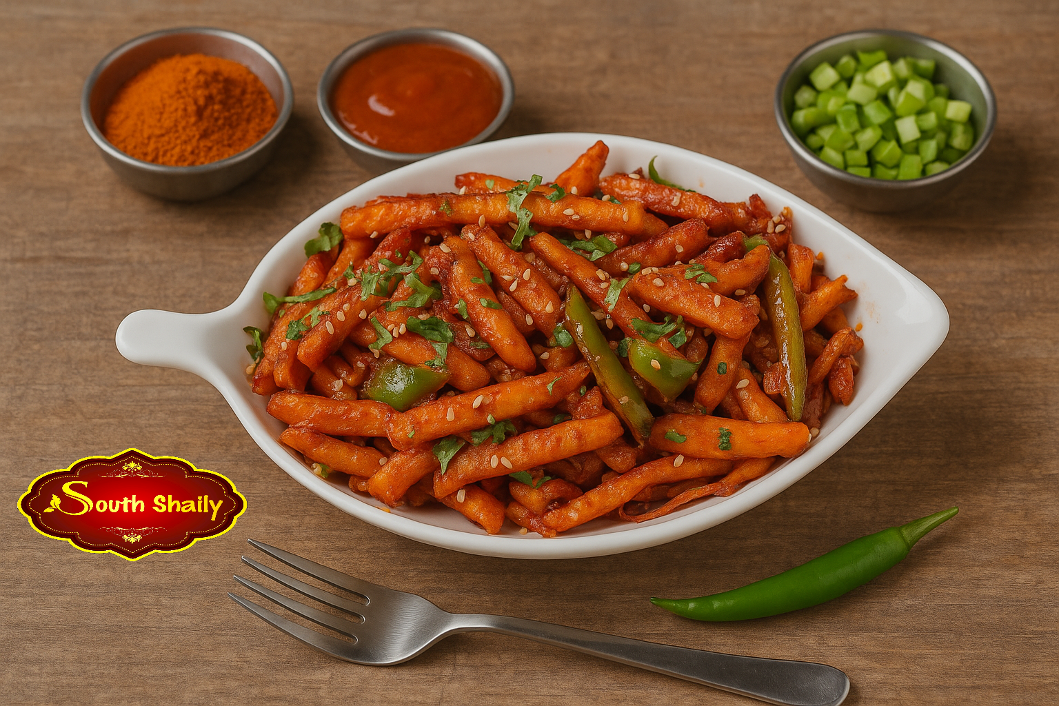 Chilli Honey Potato